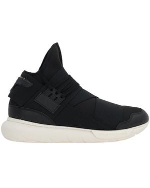 Y-3 Qasa Round Toe Trainers - Black