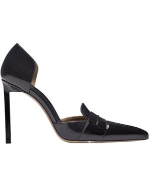 Tom Ford 105 Mm Eva D'Orsay Patent Leather Court Shoes - Black