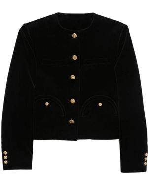 Blazé Milano Blazé Milano Jealousy Shamo Cropped Blazer - Black