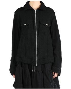Comme des Garçons Zip-Up Jacket - Black