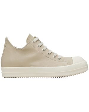 Rick Owens Temple Low-Top Casual Trainers - Natural