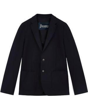 Herno Single-Breasted Blazer - Blue