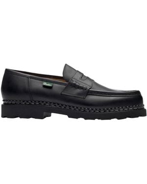 Paraboot Round-Toe Loafers - Black