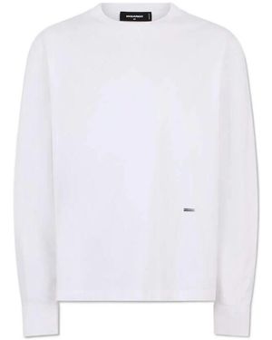 DSquared² Logo-Plaque Jumper - White