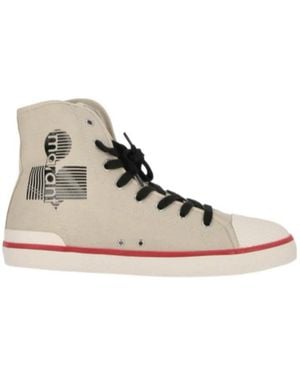 Isabel Marant Lace Up High Upper Board Shoes - Natural