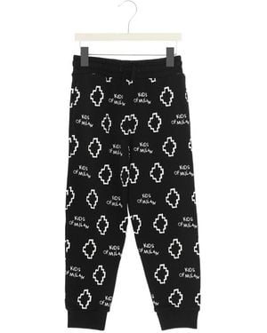 Marcelo Burlon All-Over Logo-Print Track Pants - Black