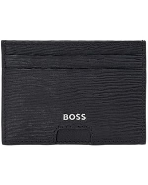BOSS Logo Lettering Card Holder - Black