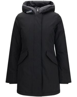 Woolrich Arctic Padded Hooded Jacket - Black