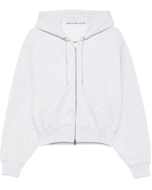 Alexander Wang Zip-Up Hoodie - White
