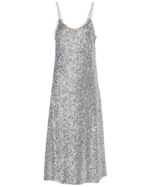 Rabanne Sequined Midi Dress - Gray