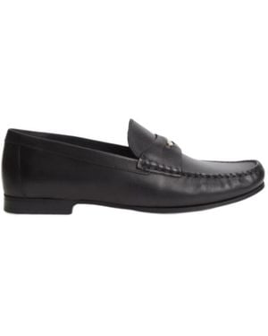 Tommy Hilfiger Metal Detail Flat Shoes - Black