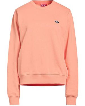 DIESEL Solid Color Fleece Sweatshirt - Pink