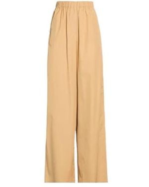 Max Mara Casual Wide-Leg Trousers - Natural