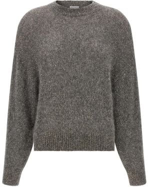 Brunello Cucinelli 'Diamante' Jumper - Grey