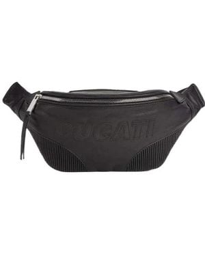 DSquared² X Ducati Logo Patch Belt Bag - Black