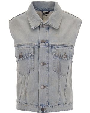 Haikure Ryder Sleeveless Denim Jacket - Grey