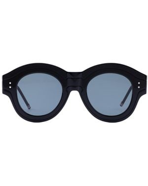 Thom Browne Eyewear Round Frame Sunglasses - Blue