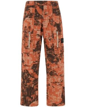 Stone Island Compass Badge Trousers - Orange