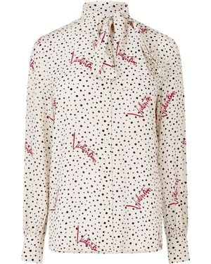 Valentino Printed Fashion Shirt - White