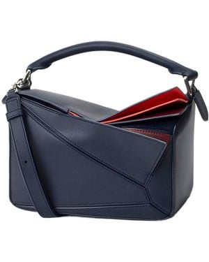 Loewe Small Layered Puzzle Bag - Blue