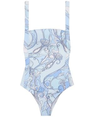 PUCCI Pucci Printed One-Piece Beachwear - Blue