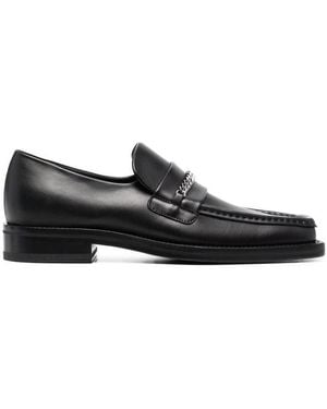 Martine Rose Chain-Trimmed Loafers - Black