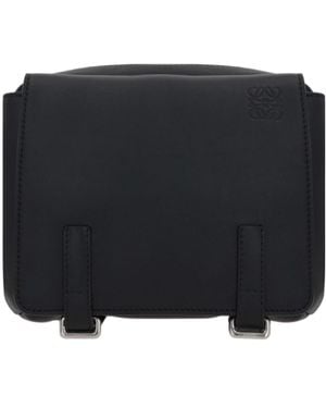 Loewe Xs Military Messenger Bag - Black