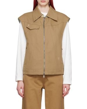 Adererror Poel Double-Sided Vest - Natural