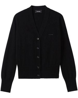 we11done V-Neck Cardigan - Black