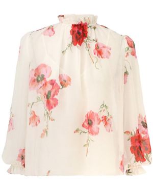 Zimmermann Lightburst Billow Blouse - Pink
