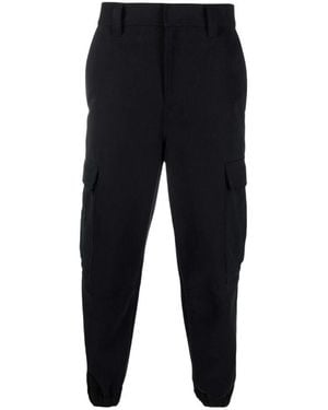 Ami Paris Multi-Pocket Cargo Trousers - Black