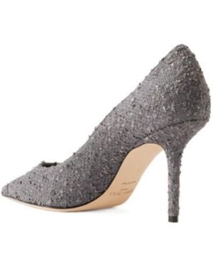 Jimmy Choo Metallic Tweed Court Shoes - Grey