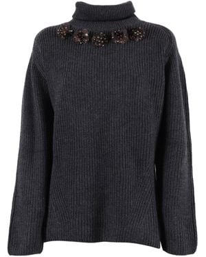 P.A.R.O.S.H. Roll-Neck Seater - Black