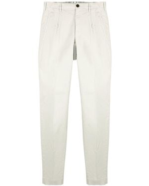 Incotex Tapered Cotton Pants - White