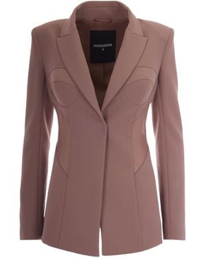 Patrizia Pepe Tailored Blazer - Brown