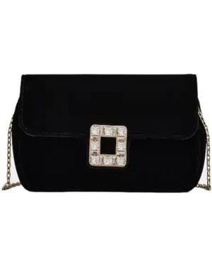 Roger Vivier Jeu De Fille Buckle Clutch Bag - Black