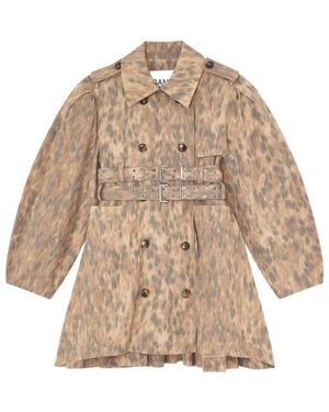 Ganni Trench Coat - Natural
