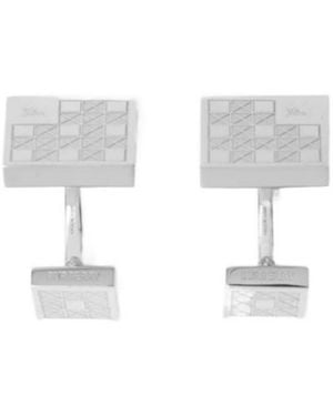 Burberry Check Prism Cufflinks - White