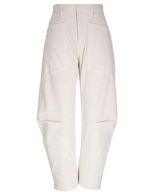 Nili Lotan Dart-Detailing Pants - White
