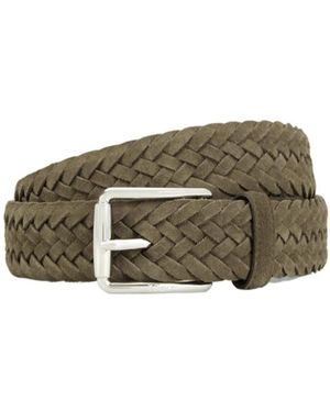 Tod's Braided Buckle Belt - Green