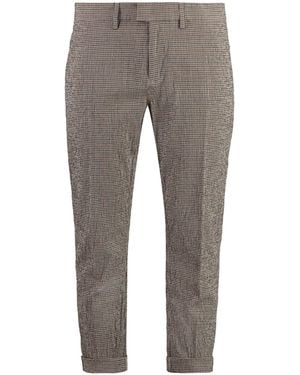 Dondup Pablo Check Pants - Gray