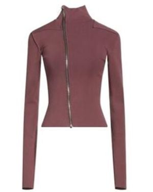 Rick Owens Solid Color Stretchy Outerwear - Purple