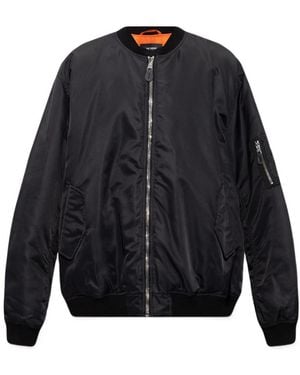 Raf Simons Detached-Print Bomber Jacket - Blue