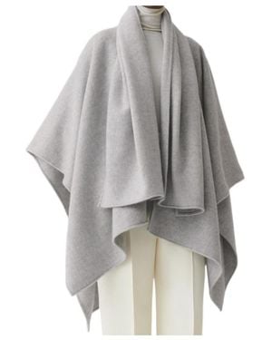 Fabiana Filippi Asymmetrical Shawl - Grey