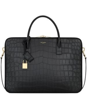 Saint Laurent Sac De Jour Large Slim Bauletto Bag - Black