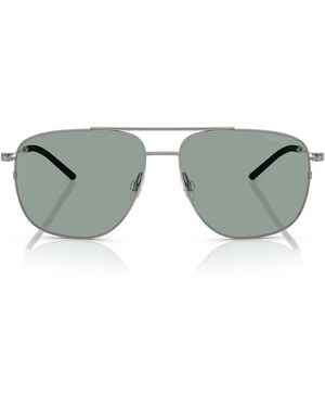 Moncler Eyewear Aviator Frame Sunglasses - Green