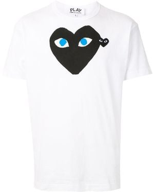 COMME DES GARÇONS PLAY Logo Print T-Shirt - White
