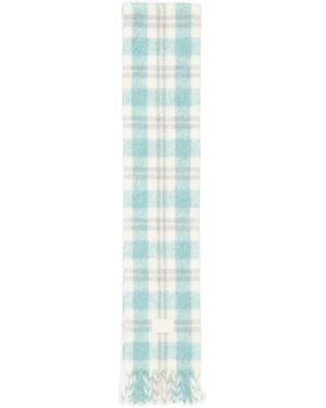 Acne Studios Fringed Alpaca-Wool Scarf - Blue