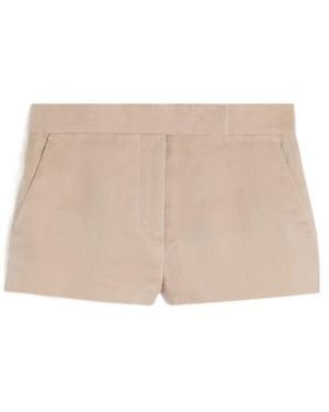 Max Mara Mxsaerosi Buttoned Shorts - Natural