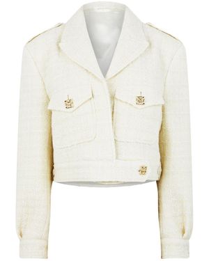 Givenchy Cropped Tweed Jacket - White